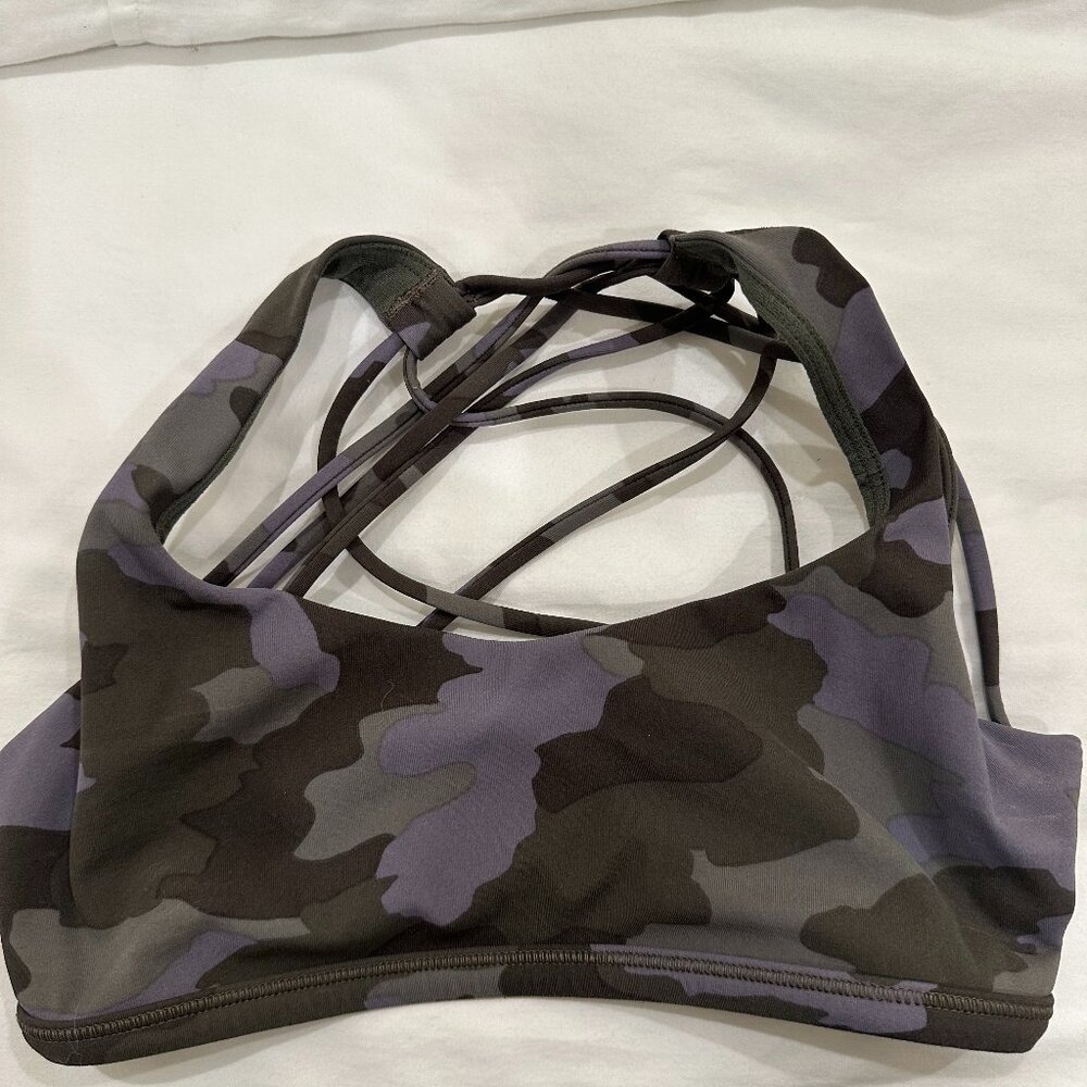 Lululemon Camo Print Sports Bra
